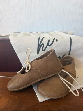 Piper Finn Brown Leather Lace-Up Maryjane Moccasin Shoes